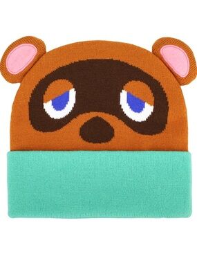 NWT Animal Crossing Tom Nook “Big Face” Knit Beanie/Toque